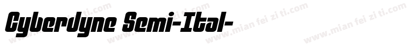 Cyberdyne Semi-Ital字体转换